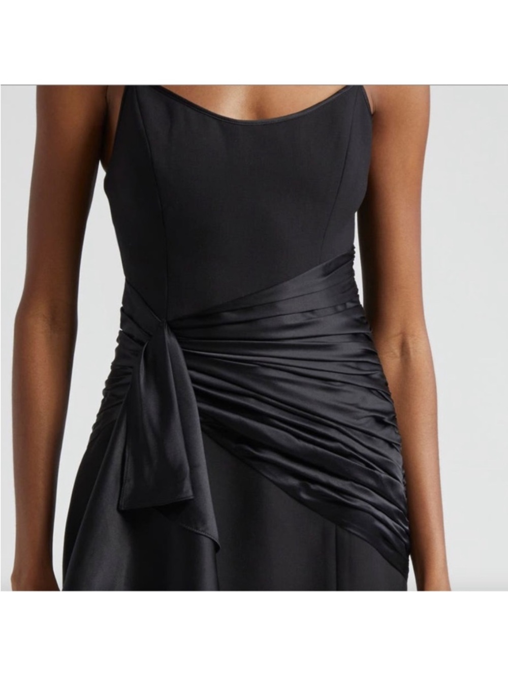 NWT cinq a sept | Anselle Silk Trim Mini Dress in black (sold out style/color) - Picture 3 of 14